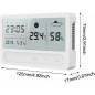 LCD Temperature Humidity Meter Indoor Digital Hygrometer Thermometer with Clock