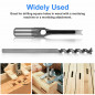 4Pc Woodworking Square Hole Drill Bits Wood Saw Mortising Chisel Cutter Tool Set