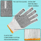 12 PAIRS WHITE POLY COTTON STRING KNIT WORK SAFETY GLOVES Nylon Glove