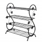 4Tier Metal Shoe Rack Organizer Holds 12 Pairs Plant Stand Flower Pot Display