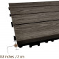 11PCS 12x12'' Patio Deck Tiles Interlocking Wooden Snap Flooring Tiles Outdoor A