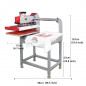 24" x 16" hydraulic Industrial Digital DTF Transfer Machine T-Shirt Heat Press