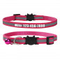 New Nylon Reflective Personalized Kitten Cat Collar with Bell Name Numbe cat tag