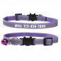 New Nylon Reflective Personalized Kitten Cat Collar with Bell Name Numbe cat tag