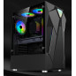 High Quality Gaming PC Desktop Computer Gaming ITX Case ATX Black+6Fan