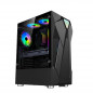 High Quality Gaming PC Desktop Computer Gaming ITX Case ATX Black+6Fan