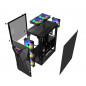 High Quality Gaming PC Desktop Computer Gaming ITX Case ATX Black+6Fan