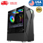 High Quality Gaming PC Desktop Computer Gaming ITX Case ATX Black