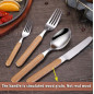 4PACK Personalized Spoon And Fork Set Customized Dinner Set Engraved Cutlery Set