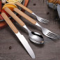 4PACK Personalized Spoon And Fork Set Customized Dinner Set Engraved Cutlery Set