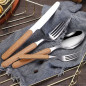 4PACK Personalized Spoon And Fork Set Customized Dinner Set Engraved Cutlery Set