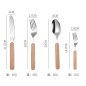 4PACK Personalized Spoon And Fork Set Customized Dinner Set Engraved Cutlery Set