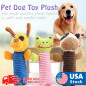 Pet Dog Toy Plush Dinosaur Shape Molar Chew Squeaker Squeaky Training