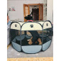 45" 600D Oxford Portable Pet Puppy Soft Tent Playpen Dog Cat Folding Crate