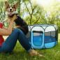 45" 600D Oxford Portable Pet Puppy Soft Tent Playpen Dog Cat Folding Crate