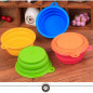 Pet Silica Gel Bowl Dog Folding Portable High Quality Feeders Bowls