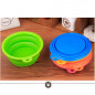 Pet Silica Gel Bowl Dog Folding Portable High Quality Feeders Bowls