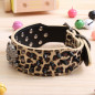 Skull Metal Studded Spiked Rivet Large Dog Collar  PU Leather Collar Shepherd