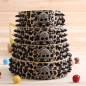 Skull Metal Studded Spiked Rivet Large Dog Collar  PU Leather Collar Shepherd