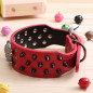 Skull Metal Studded Spiked Rivet Large Dog Collar  PU Leather Collar Shepherd