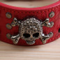 Skull Metal Studded Spiked Rivet Large Dog Collar  PU Leather Collar Shepherd