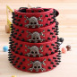 Skull Metal Studded Spiked Rivet Large Dog Collar  PU Leather Collar Shepherd