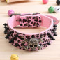 Skull Metal Studded Spiked Rivet Large Dog Collar  PU Leather Collar Shepherd