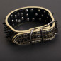 Skull Metal Studded Spiked Rivet Large Dog Collar  PU Leather Collar Shepherd