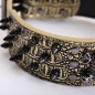 Skull Metal Studded Spiked Rivet Large Dog Collar  PU Leather Collar Shepherd