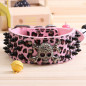 Skull Metal Studded Spiked Rivet Large Dog Collar  PU Leather Collar Shepherd