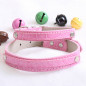 Pet-Dog-Buckle-Cool-Collar-PU-Leather-Neck-Strap-Rhinestone