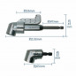 14XOffset Screwdriver Bit Holder 90 105 Degree Bit Drill Attachment Angle Driver