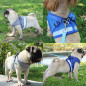 Small Dog Breathable Mesh harness Vest Collar soft chest strap XXS-L Leash set