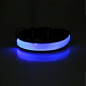 USB Charging LED Light Safety Pet Collar, Adjustable PU Dog Collar waterproof