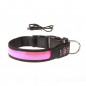 USB Charging LED Light Safety Pet Collar, Adjustable PU Dog Collar waterproof