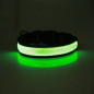 USB Charging LED Light Safety Pet Collar, Adjustable PU Dog Collar waterproof