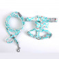 Cute flower Cat Harness and Leash Dog Leash with Adjustable Strap Collar