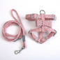 Cute flower Cat Harness and Leash Dog Leash with Adjustable Strap Collar