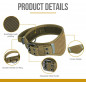 K9 Tactical Dog Collar, Military Heavy Duty Adjustable Collar Metal Buckle