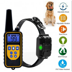 2600FT Remote Dog Shock Training Collar Rechargeable Waterproof LCD Pet Trainer