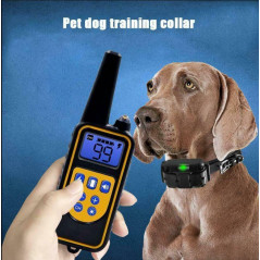 2600FT Remote Dog Shock Training Collar Rechargeable Waterproof LCD Pet Trainer